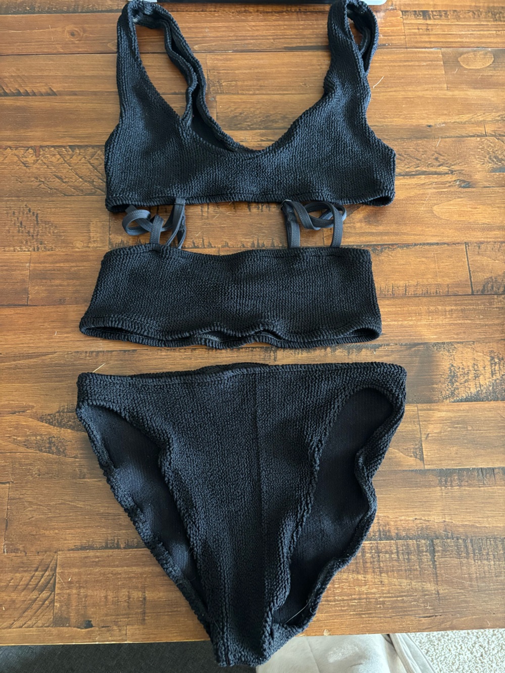 Youswim Black Poise and Eva Top with Standard Waist Bottoms